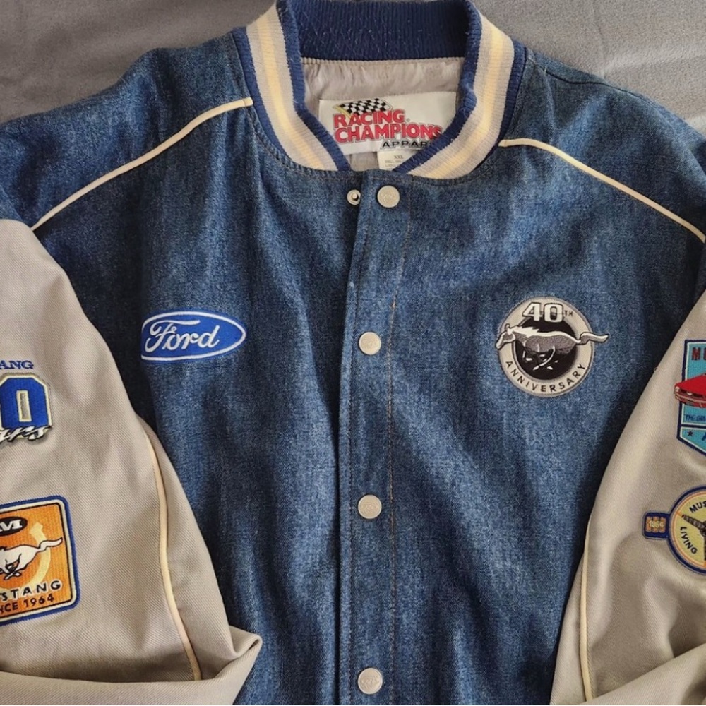 Chase Authentics Blue Denim Racing Jacket